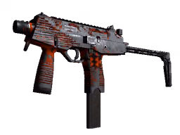 MP9 | Setting Sun (Battle-Scarred)